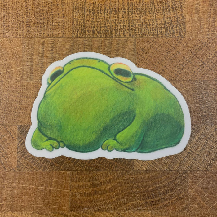 Derp Frog Sticker