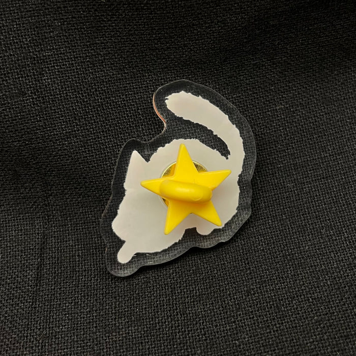 Orange Tabby Acrylic Pin